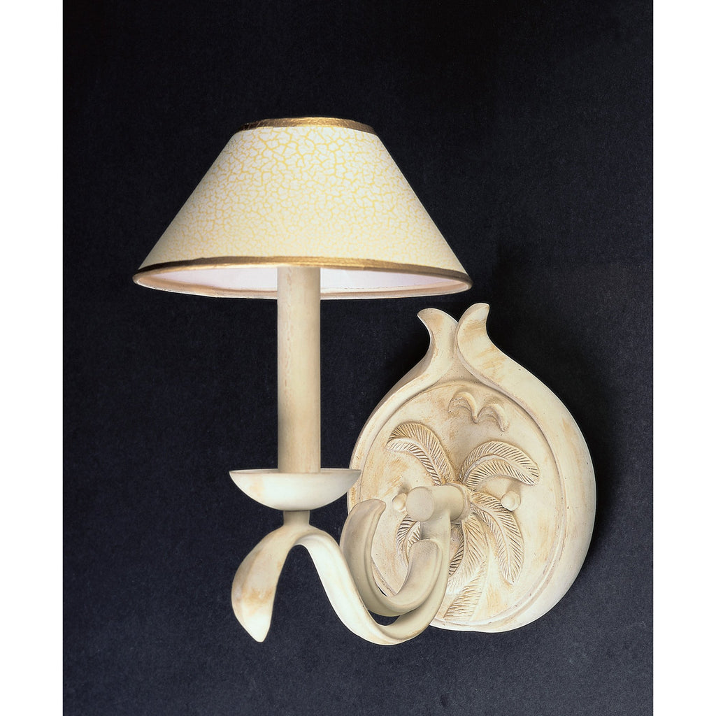 Antique Ivory - Sconce - Crackled Iron