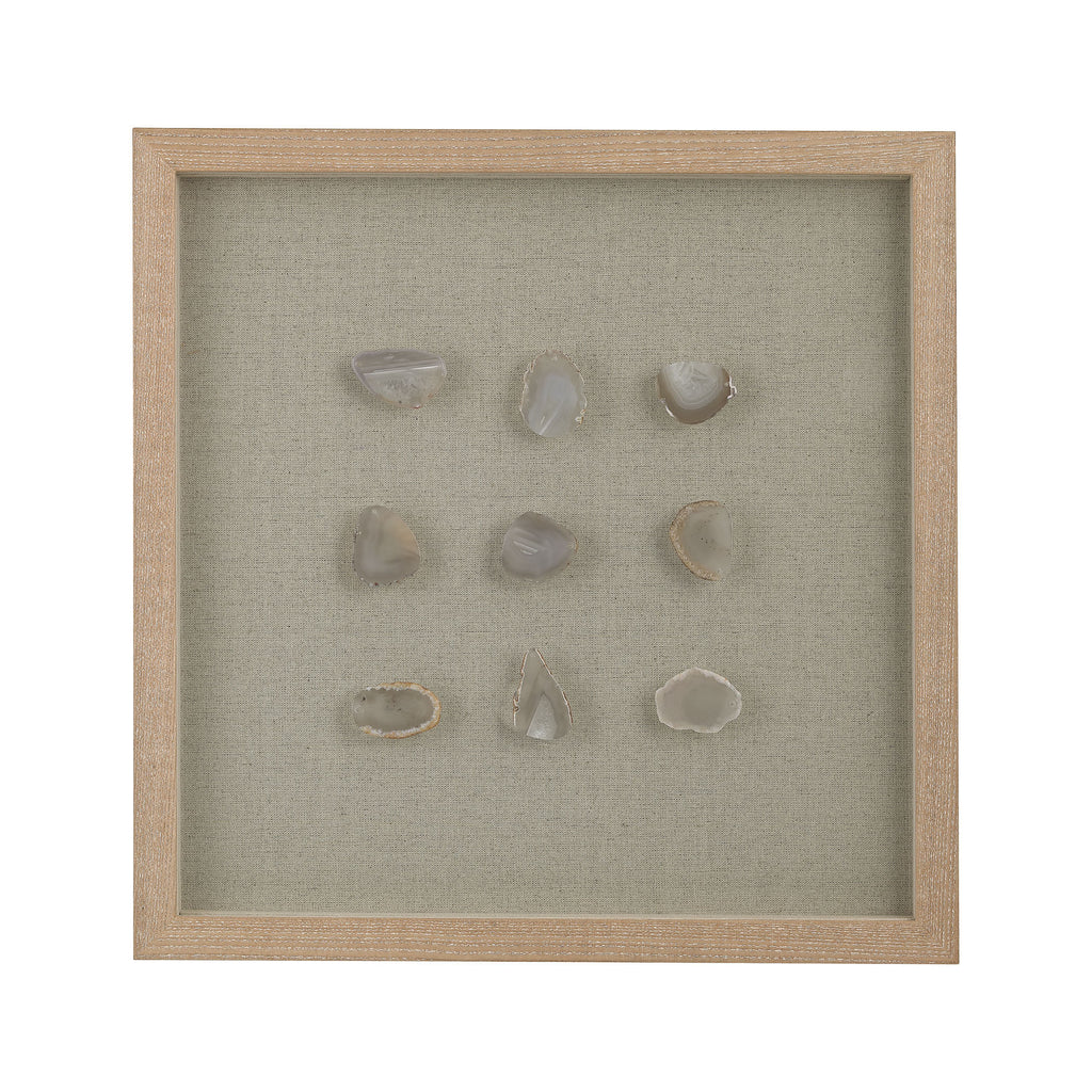 3168-020 Natural Agate Shadow Box, Wall Decor, Dimond Home, - ReeceFurniture.com - Free Local Pick Ups: Frankenmuth, MI, Indianapolis, IN, Chicago Ridge, IL, and Detroit, MI