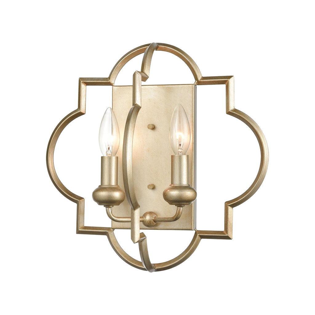 Chandette - Sconce - Aged Silver