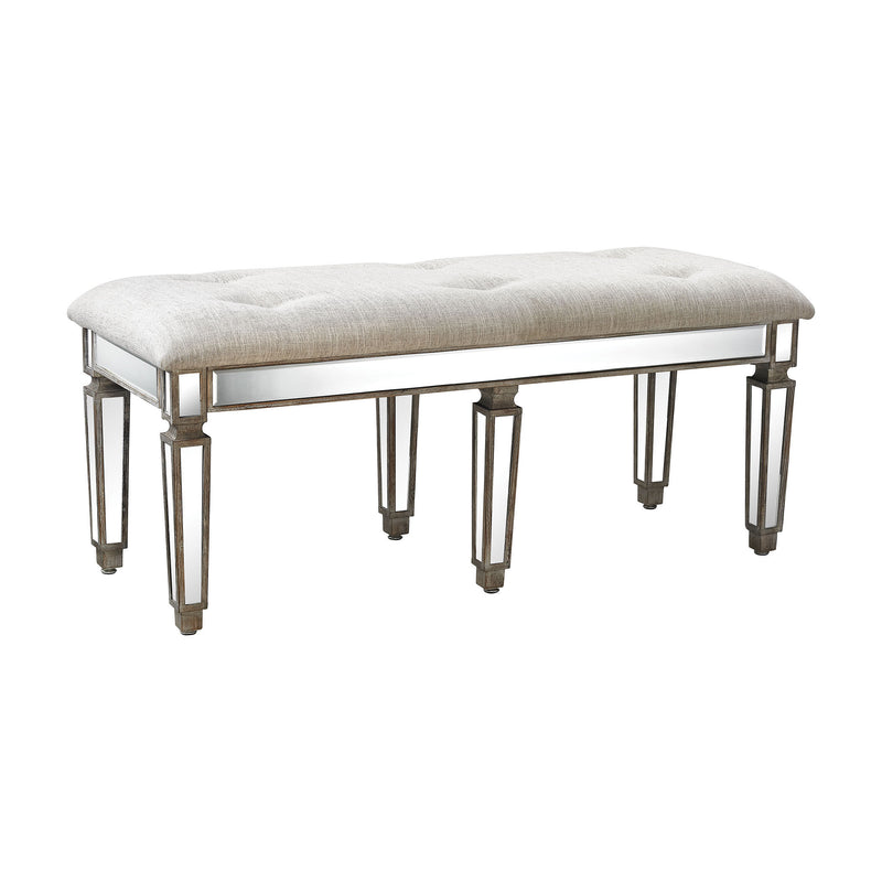 3183-006 Jules Mirrored Bench - Free Shipping!, Bench, Sterling, - ReeceFurniture.com - Free Local Pick Ups: Frankenmuth, MI, Indianapolis, IN, Chicago Ridge, IL, and Detroit, MI