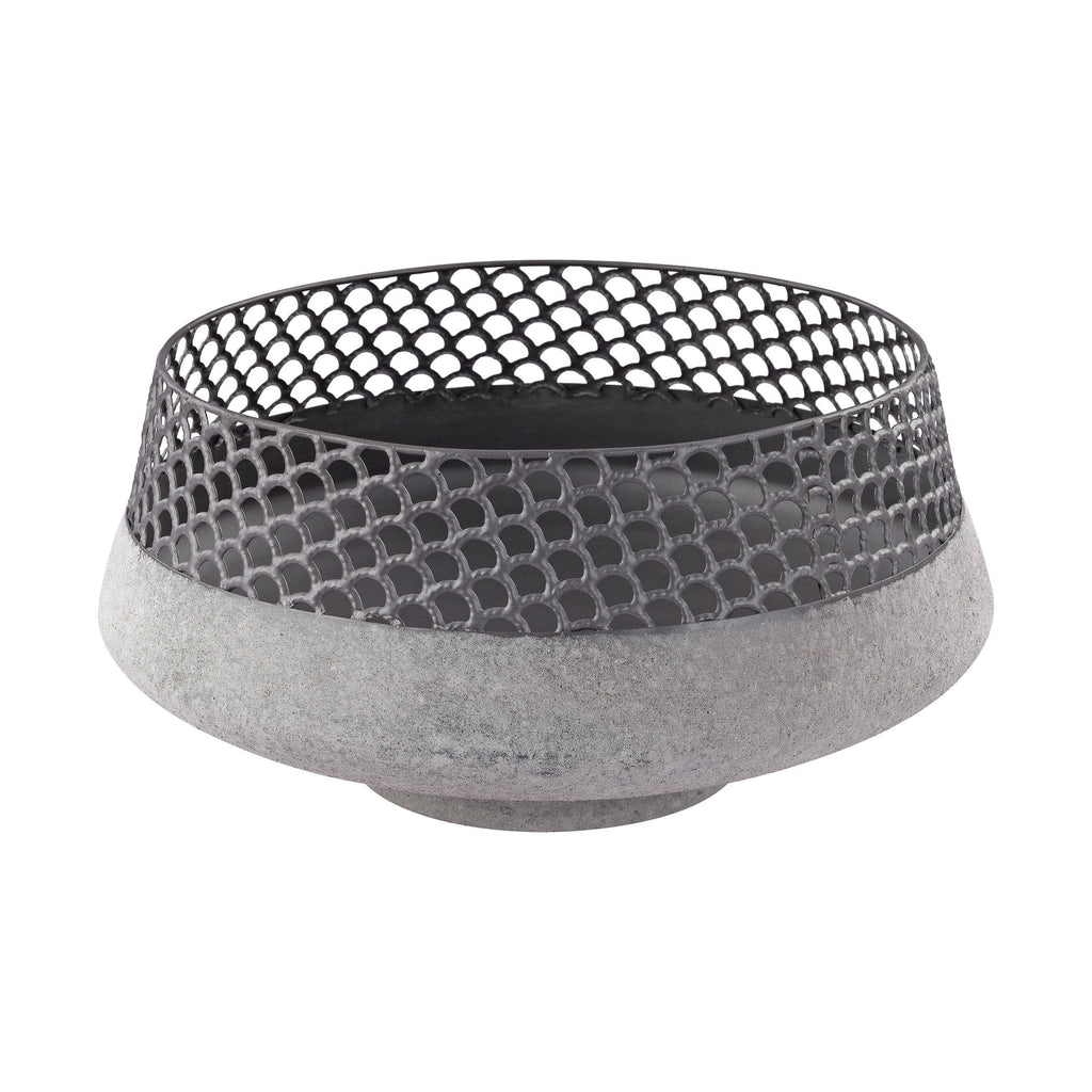 3200-004 Pewter And Metal Bowl, Bowl, Dimond Home, - ReeceFurniture.com - Free Local Pick Ups: Frankenmuth, MI, Indianapolis, IN, Chicago Ridge, IL, and Detroit, MI