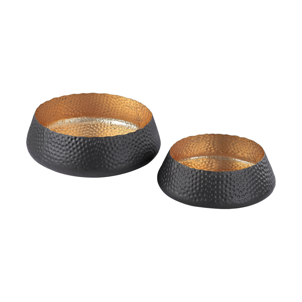 3200-023/S2 Hammered Metal Bowls - Set of 2, Bowl, Dimond Home, - ReeceFurniture.com - Free Local Pick Ups: Frankenmuth, MI, Indianapolis, IN, Chicago Ridge, IL, and Detroit, MI