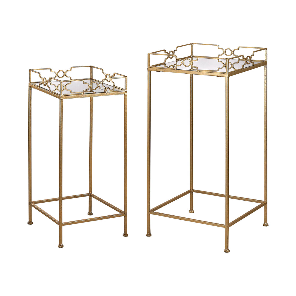 3200-036/S2 Bow Tie Mirrored Tables - Free Shipping!, Table, Sterling, - ReeceFurniture.com - Free Local Pick Ups: Frankenmuth, MI, Indianapolis, IN, Chicago Ridge, IL, and Detroit, MI