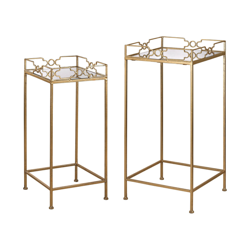 3200-036/S2 Bow Tie Mirrored Tables - Free Shipping!, Table, Sterling, - ReeceFurniture.com - Free Local Pick Ups: Frankenmuth, MI, Indianapolis, IN, Chicago Ridge, IL, and Detroit, MI