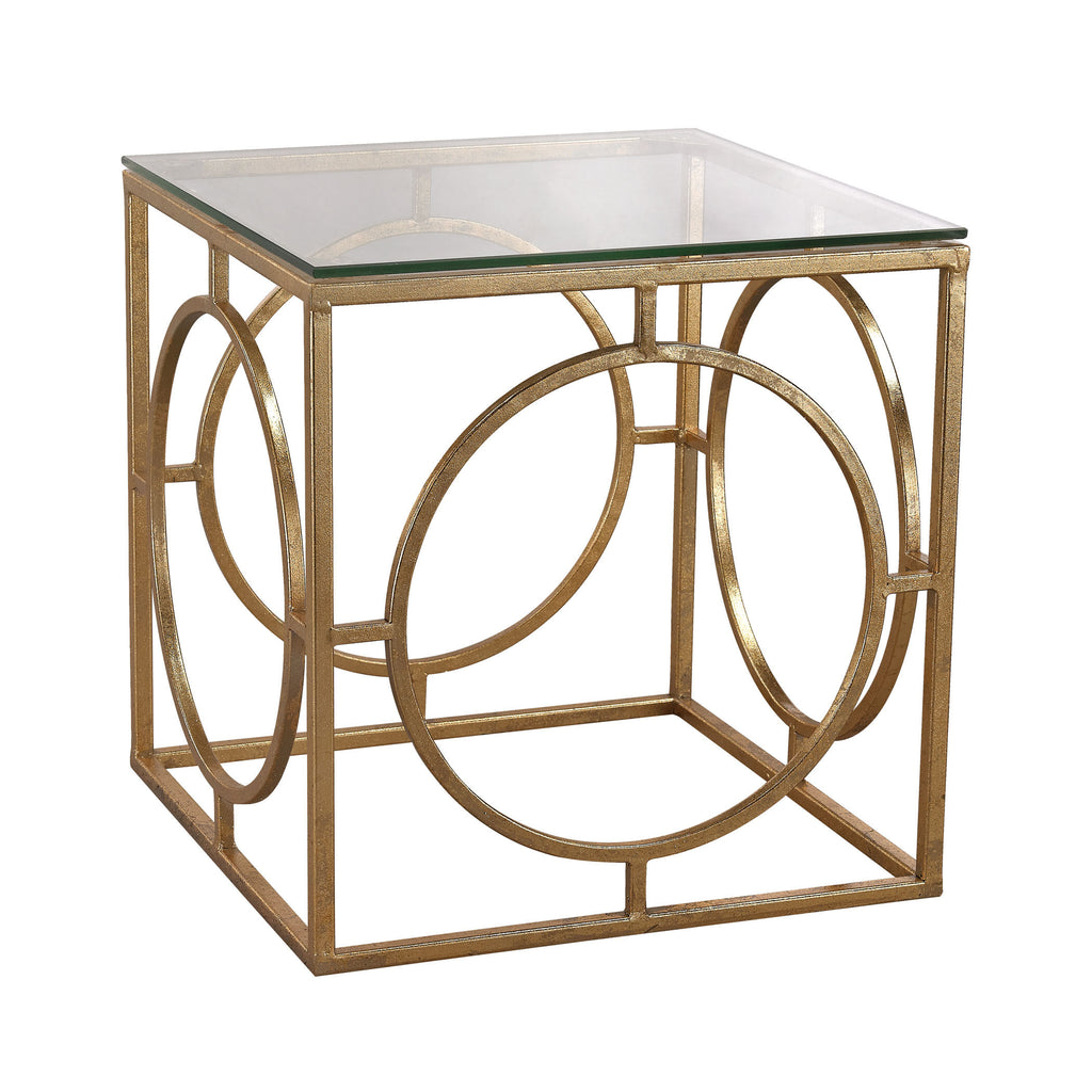 3200-037 Leafed Ring and Glass Table - Free Shipping!, Table, Sterling, - ReeceFurniture.com - Free Local Pick Ups: Frankenmuth, MI, Indianapolis, IN, Chicago Ridge, IL, and Detroit, MI