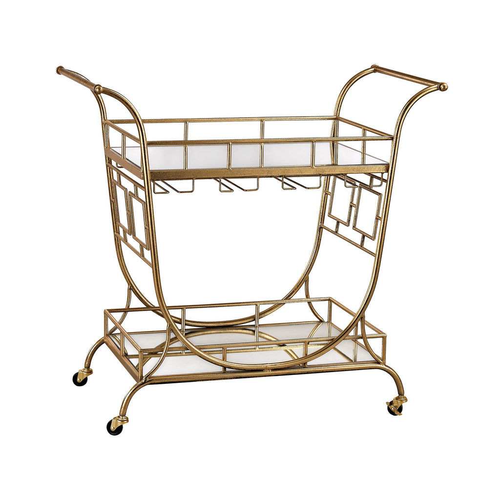 3200-038 Mirrored Server Bar Cart, Server, Sterling, - ReeceFurniture.com - Free Local Pick Ups: Frankenmuth, MI, Indianapolis, IN, Chicago Ridge, IL, and Detroit, MI