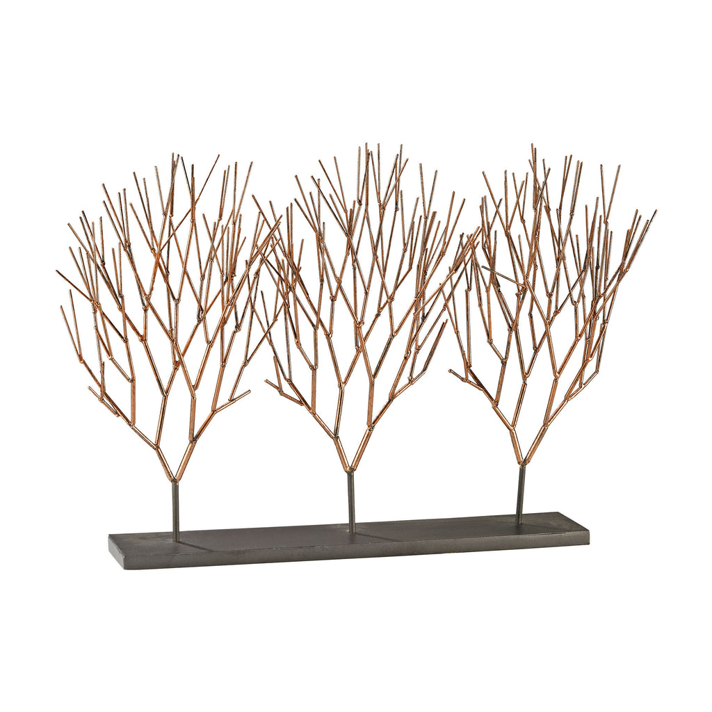 3200-063 Prairie Coppery Ombre with Dark Bronze 13-Inch Metal with Resin Botanical Stand, Accessory, Sterling, - ReeceFurniture.com - Free Local Pick Ups: Frankenmuth, MI, Indianapolis, IN, Chicago Ridge, IL, and Detroit, MI