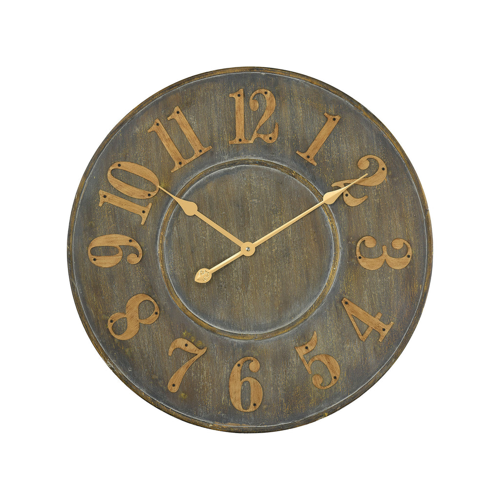 3205-005 Queensland Wall Clock, Wall Clock, Sterling, - ReeceFurniture.com - Free Local Pick Ups: Frankenmuth, MI, Indianapolis, IN, Chicago Ridge, IL, and Detroit, MI