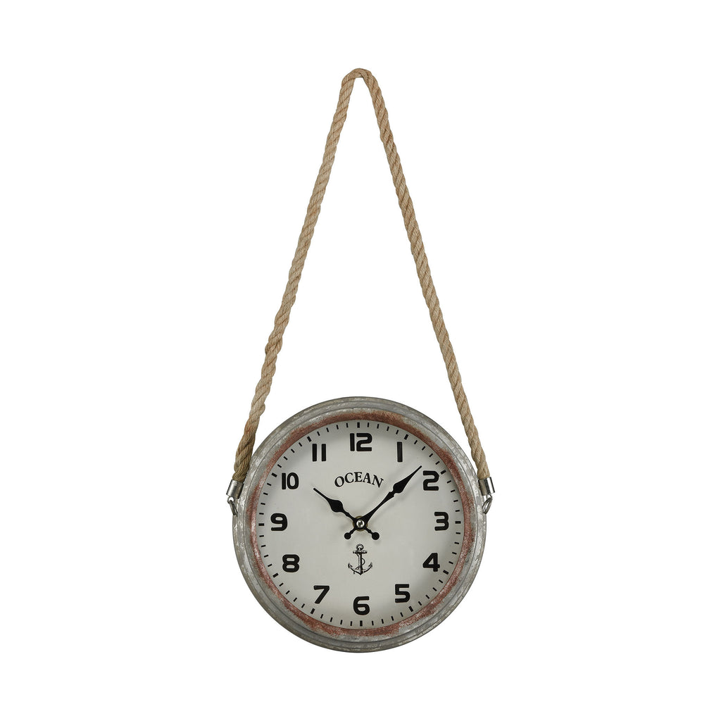 3205-009 Somers Point Wall Clock, Wall Clock, Sterling, - ReeceFurniture.com - Free Local Pick Ups: Frankenmuth, MI, Indianapolis, IN, Chicago Ridge, IL, and Detroit, MI
