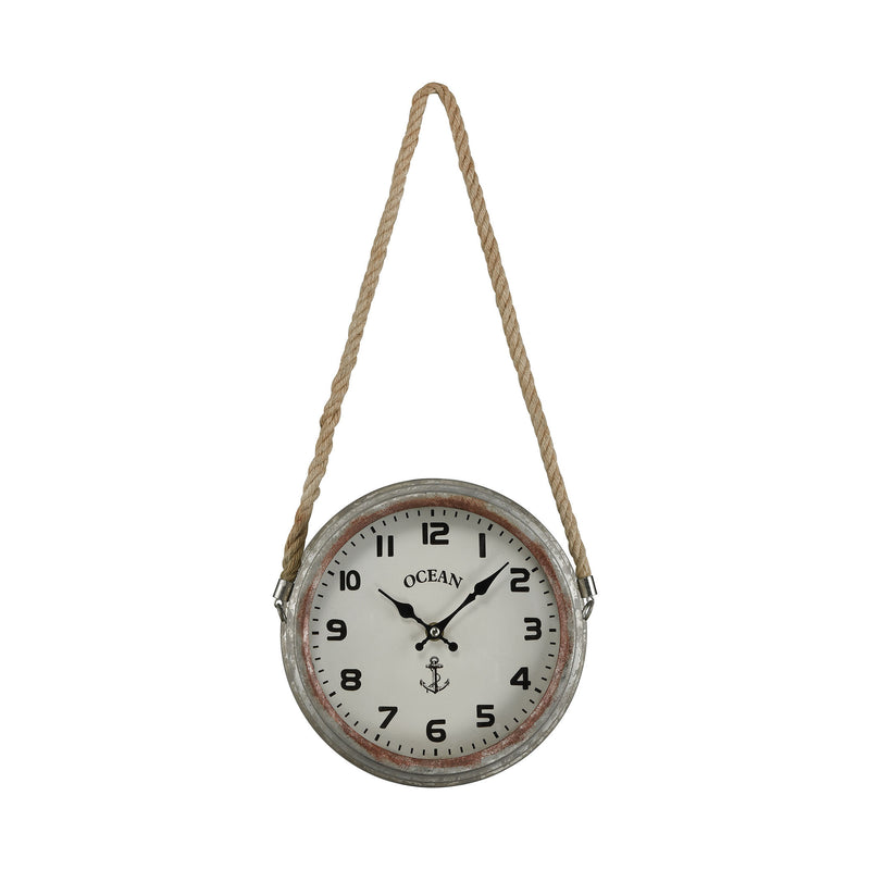 3205-009 Somers Point Wall Clock, Wall Clock, Sterling, - ReeceFurniture.com - Free Local Pick Ups: Frankenmuth, MI, Indianapolis, IN, Chicago Ridge, IL, and Detroit, MI