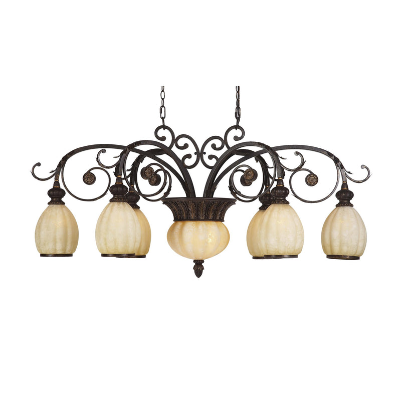 Carrollton - Chandelier - Golden Coffee