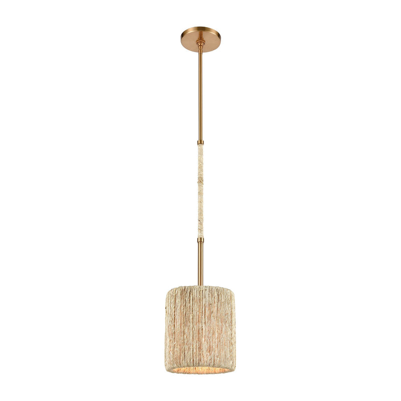 Abaca - Mini Pendant - Satin Brass