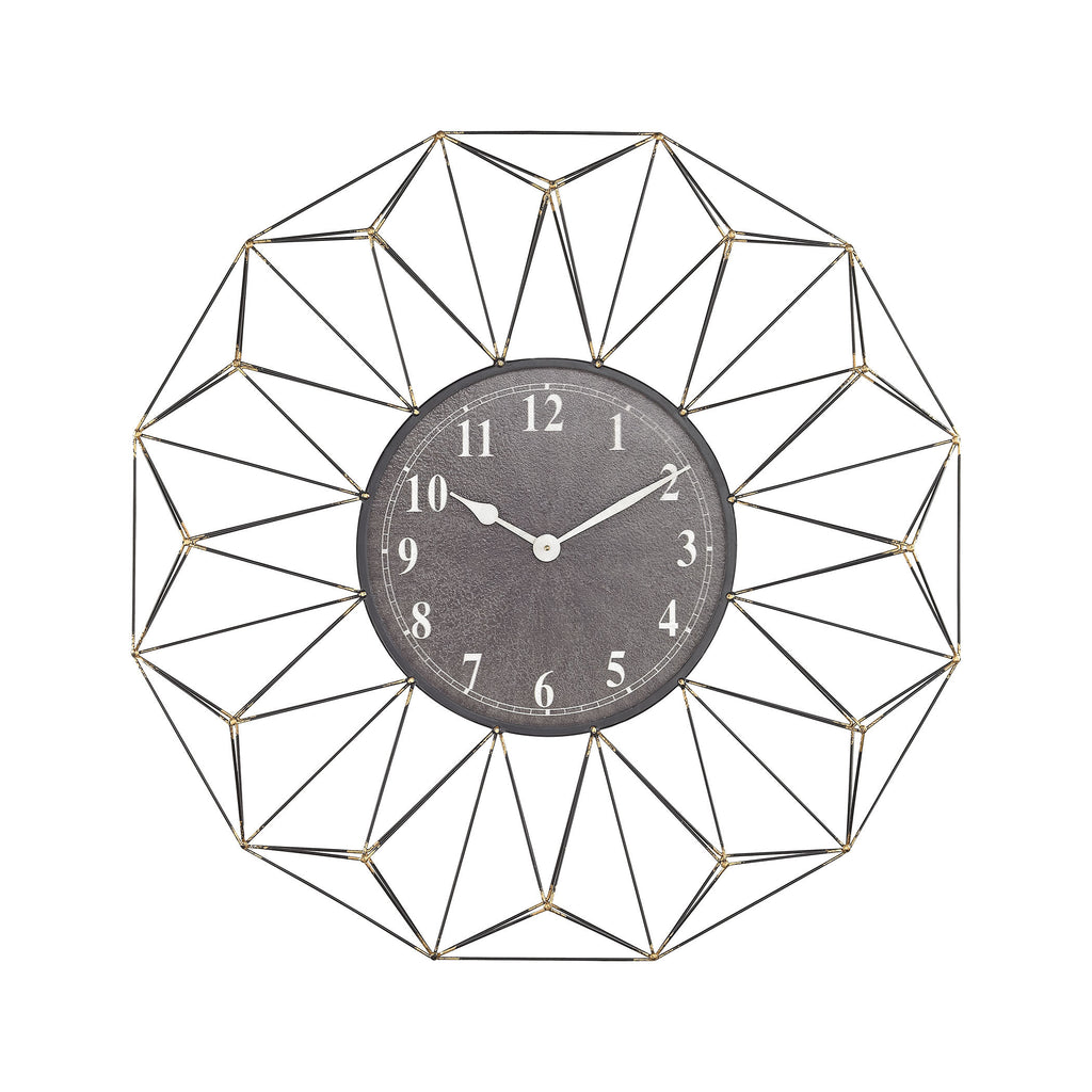 326-8688 St. Moritz Wall Clock - Free Shipping!, Wall Clock, Sterling, - ReeceFurniture.com - Free Local Pick Ups: Frankenmuth, MI, Indianapolis, IN, Chicago Ridge, IL, and Detroit, MI