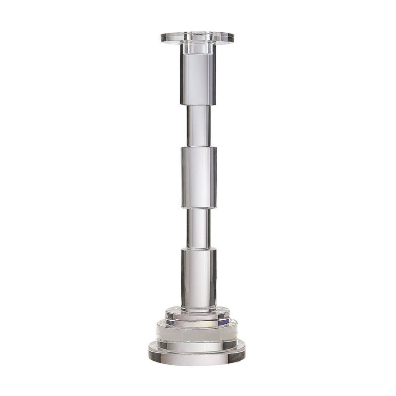 329002 Crystal Rod Candleholder - Large, Candle/Candle Holder, Dimond Home, - ReeceFurniture.com - Free Local Pick Ups: Frankenmuth, MI, Indianapolis, IN, Chicago Ridge, IL, and Detroit, MI