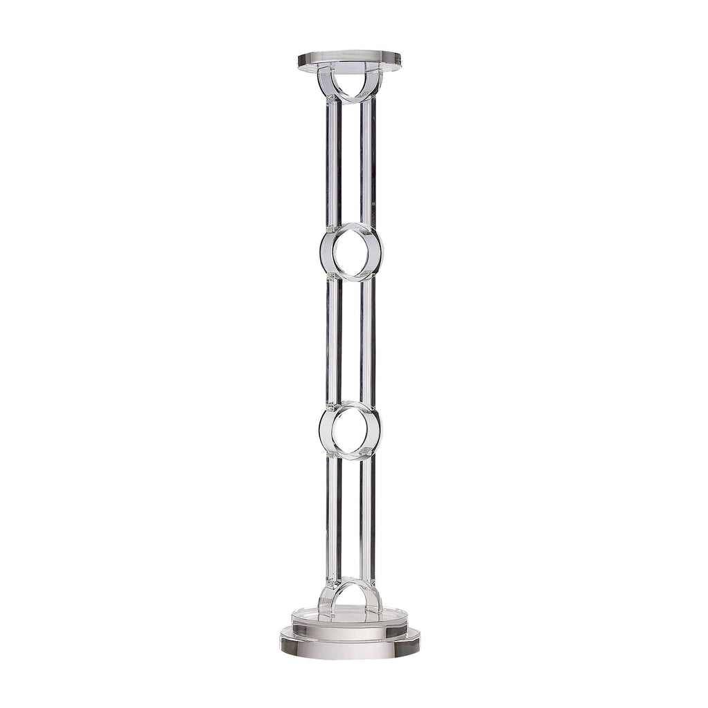 329009 Crystal Circle Candleholder - Large, Candle/Candle Holder, Dimond Home, - ReeceFurniture.com - Free Local Pick Ups: Frankenmuth, MI, Indianapolis, IN, Chicago Ridge, IL, and Detroit, MI