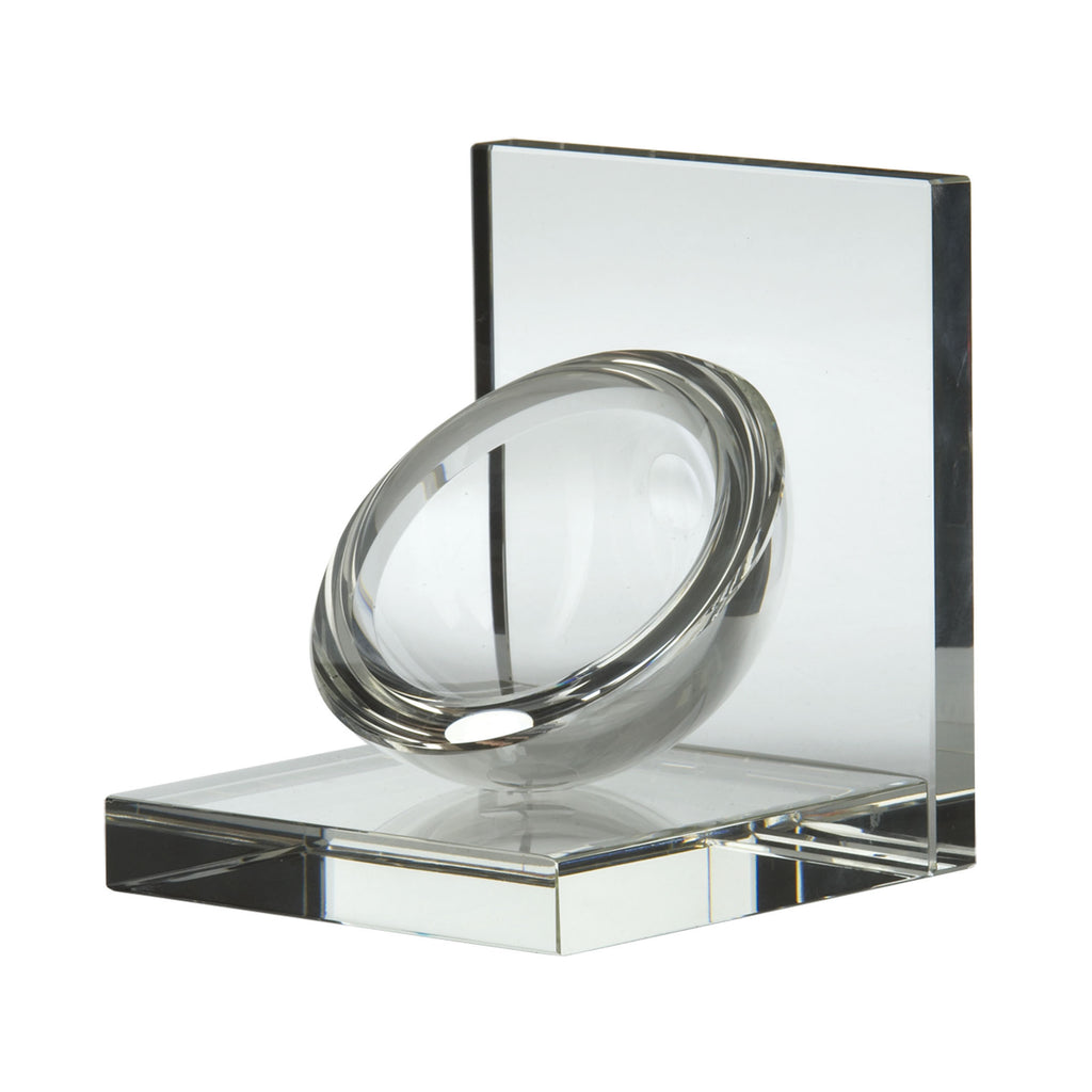 329023 Crystal Sphere Bookends - Set of 2, Bookend, Dimond Home, - ReeceFurniture.com - Free Local Pick Ups: Frankenmuth, MI, Indianapolis, IN, Chicago Ridge, IL, and Detroit, MI
