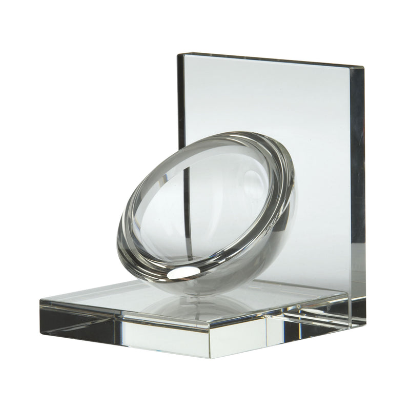 329023 Crystal Sphere Bookends - Set of 2, Bookend, Dimond Home, - ReeceFurniture.com - Free Local Pick Ups: Frankenmuth, MI, Indianapolis, IN, Chicago Ridge, IL, and Detroit, MI