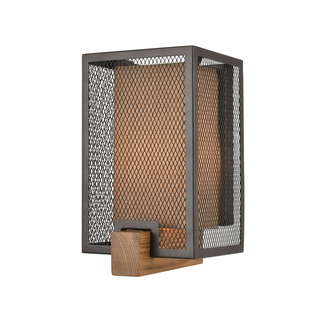Crossbeam - Sconce - Oil Rubbed Bronze, Medium Oak, Medium Oak