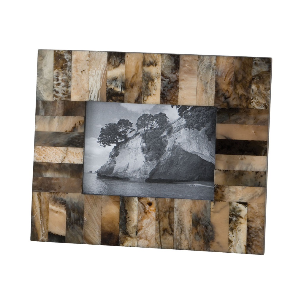 344004 Square Horn And Resin 5x7 Frame, Frame, Dimond Home, - ReeceFurniture.com - Free Local Pick Ups: Frankenmuth, MI, Indianapolis, IN, Chicago Ridge, IL, and Detroit, MI