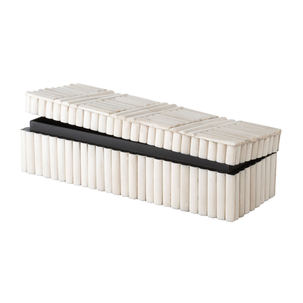 344016 Bone Rod Pattern Rectangular Box, Box/Canister, Dimond Home, - ReeceFurniture.com - Free Local Pick Ups: Frankenmuth, MI, Indianapolis, IN, Chicago Ridge, IL, and Detroit, MI