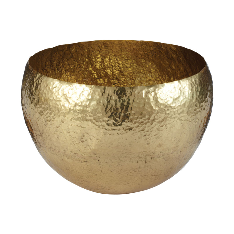 346023 Gold Hammered Brass Dish - Large, Dish, Dimond Home, - ReeceFurniture.com - Free Local Pick Ups: Frankenmuth, MI, Indianapolis, IN, Chicago Ridge, IL, and Detroit, MI