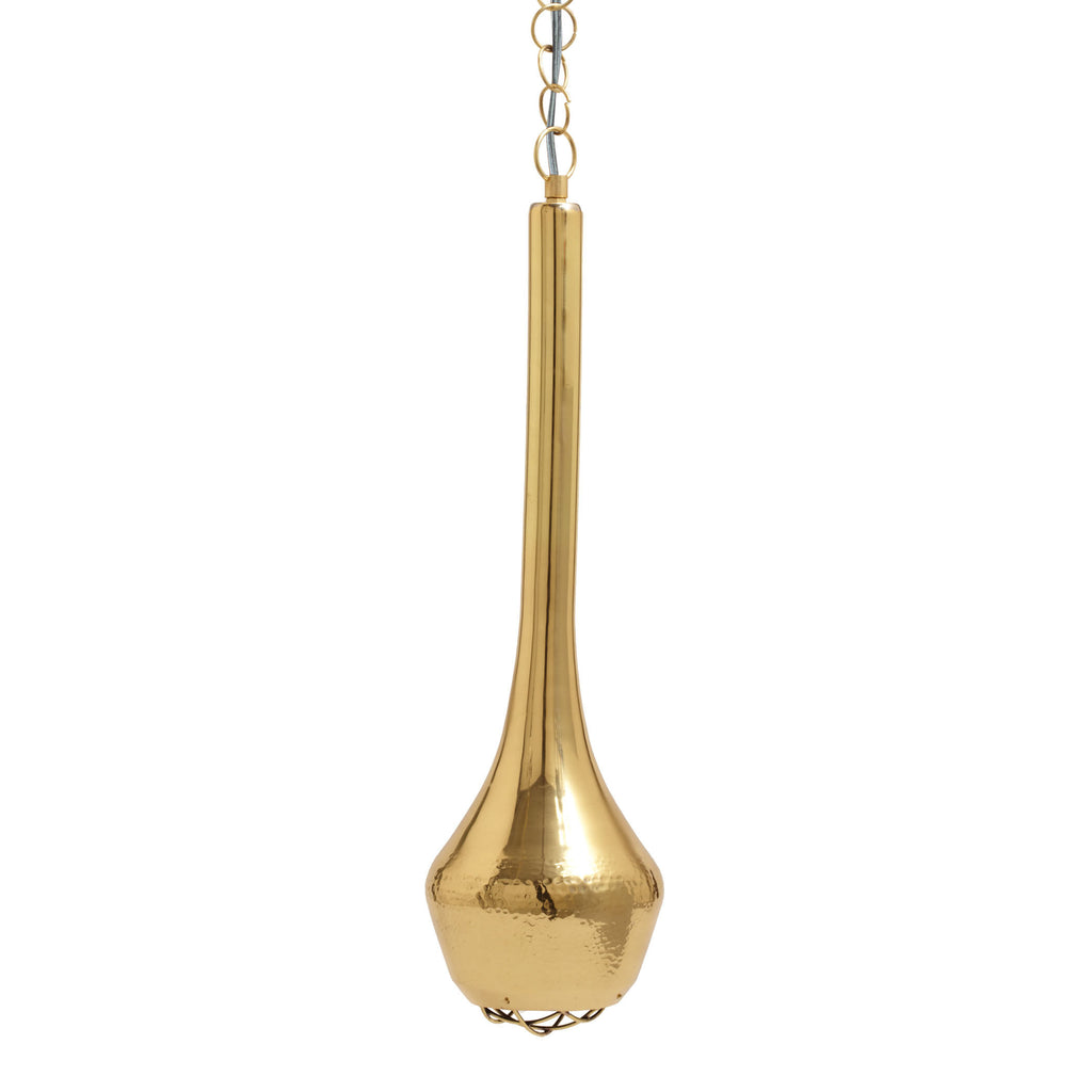346024 Gold Hammered Pendant Lamp - Small, Pendant, Dimond Home, - ReeceFurniture.com - Free Local Pick Ups: Frankenmuth, MI, Indianapolis, IN, Chicago Ridge, IL, and Detroit, MI