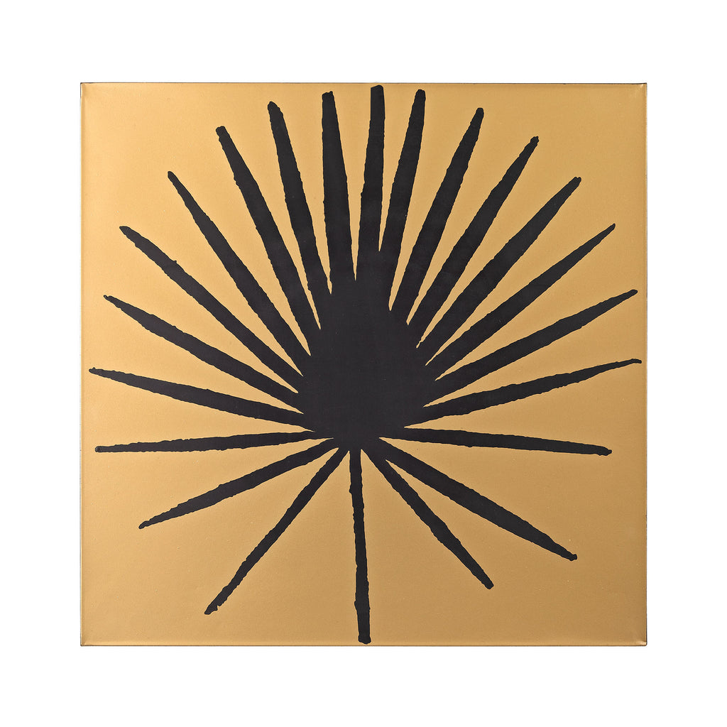 351-10169 Palm Frond on Metallic Gold Wood, Wall Decor, Sterling, - ReeceFurniture.com - Free Local Pick Ups: Frankenmuth, MI, Indianapolis, IN, Chicago Ridge, IL, and Detroit, MI