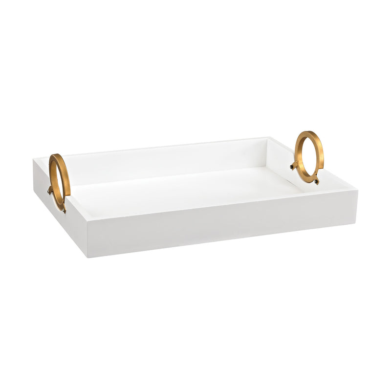 351-10181 Gold and White Tray, Tray, Sterling, - ReeceFurniture.com - Free Local Pick Ups: Frankenmuth, MI, Indianapolis, IN, Chicago Ridge, IL, and Detroit, MI