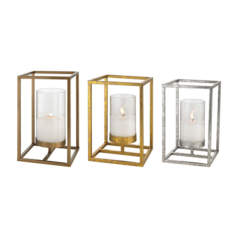 351-10185/S3 Heavy Metal Hurricanes, Candle/Candle Holder, Sterling, - ReeceFurniture.com - Free Local Pick Ups: Frankenmuth, MI, Indianapolis, IN, Chicago Ridge, IL, and Detroit, MI