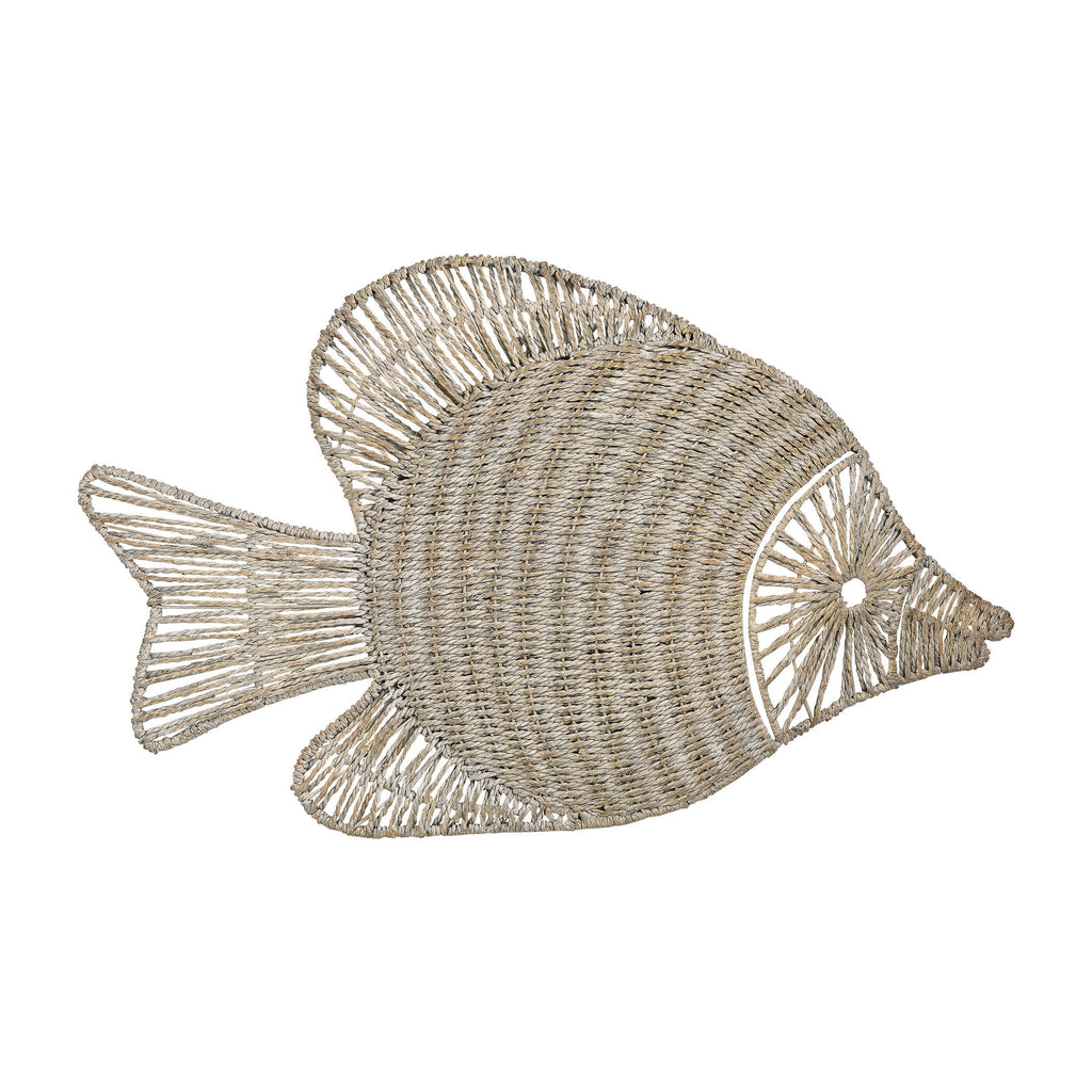 351-10216 Wicker Fish Wall Décor, Wall Decor, Sterling, - ReeceFurniture.com - Free Local Pick Ups: Frankenmuth, MI, Indianapolis, IN, Chicago Ridge, IL, and Detroit, MI