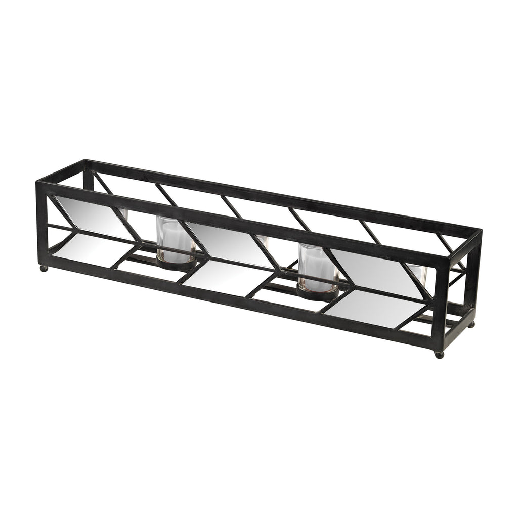 351-10219 Mirrored Arrow Tea Light Holder, Candle/Candle Holder, Sterling, - ReeceFurniture.com - Free Local Pick Ups: Frankenmuth, MI, Indianapolis, IN, Chicago Ridge, IL, and Detroit, MI