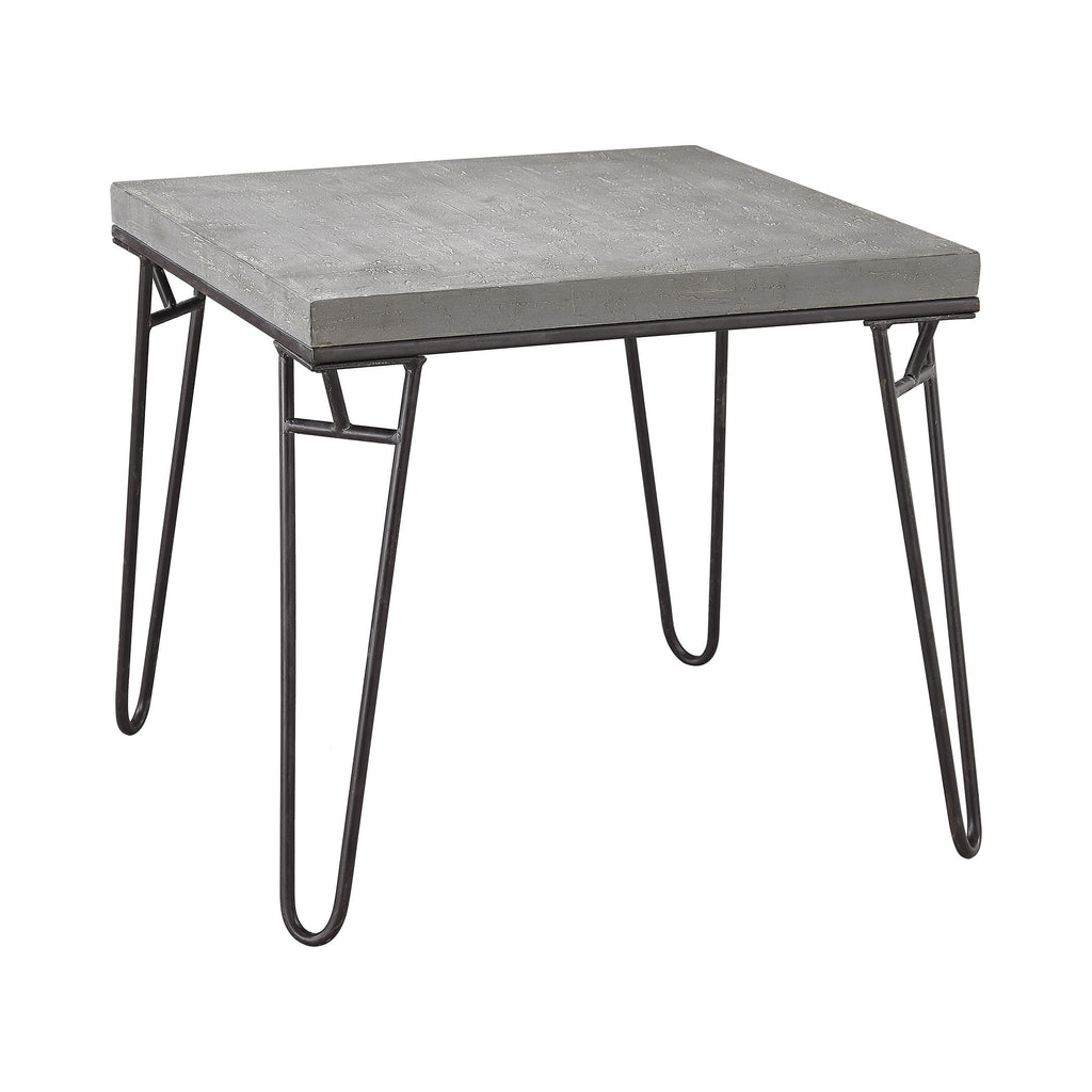 351-10240 Montparnasse Accent Table In Aged Iron And Concrete, Table, Sterling, - ReeceFurniture.com - Free Local Pick Ups: Frankenmuth, MI, Indianapolis, IN, Chicago Ridge, IL, and Detroit, MI