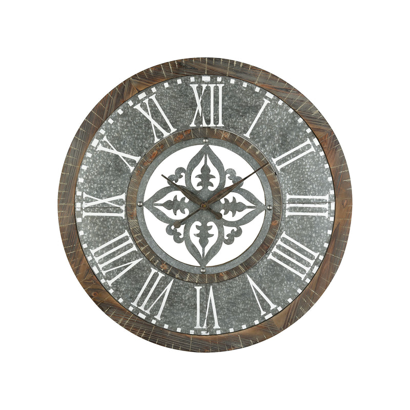 351-10279 Greystone Wall Clock, Wall Clock, Sterling, - ReeceFurniture.com - Free Local Pick Ups: Frankenmuth, MI, Indianapolis, IN, Chicago Ridge, IL, and Detroit, MI