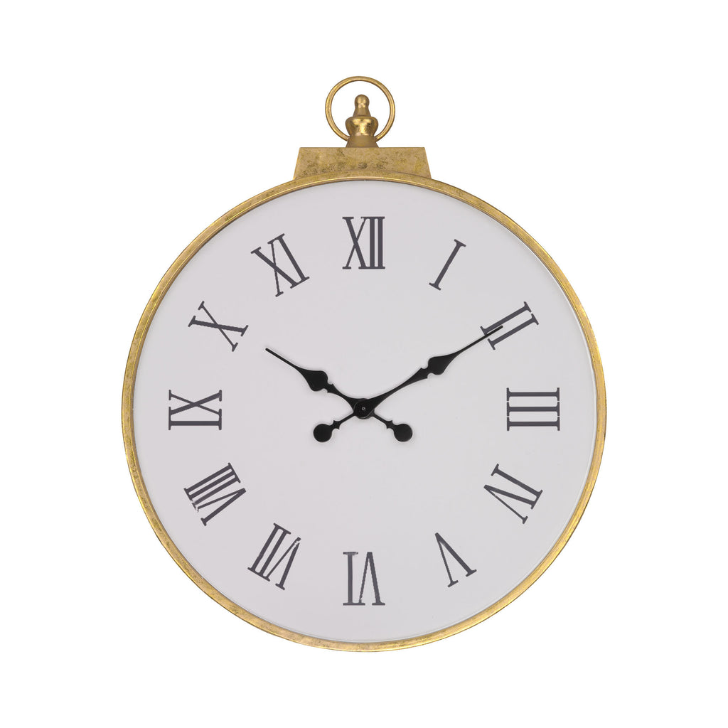 351-10280 Karlova Wall Clock - Free Shipping!, Wall Clock, Sterling, - ReeceFurniture.com - Free Local Pick Ups: Frankenmuth, MI, Indianapolis, IN, Chicago Ridge, IL, and Detroit, MI