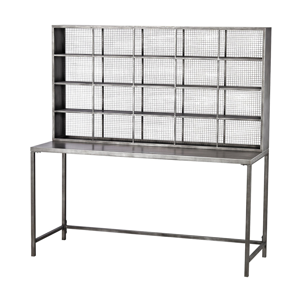 351-10281 Gunther Tall Desk, Desk, Sterling, - ReeceFurniture.com - Free Local Pick Ups: Frankenmuth, MI, Indianapolis, IN, Chicago Ridge, IL, and Detroit, MI