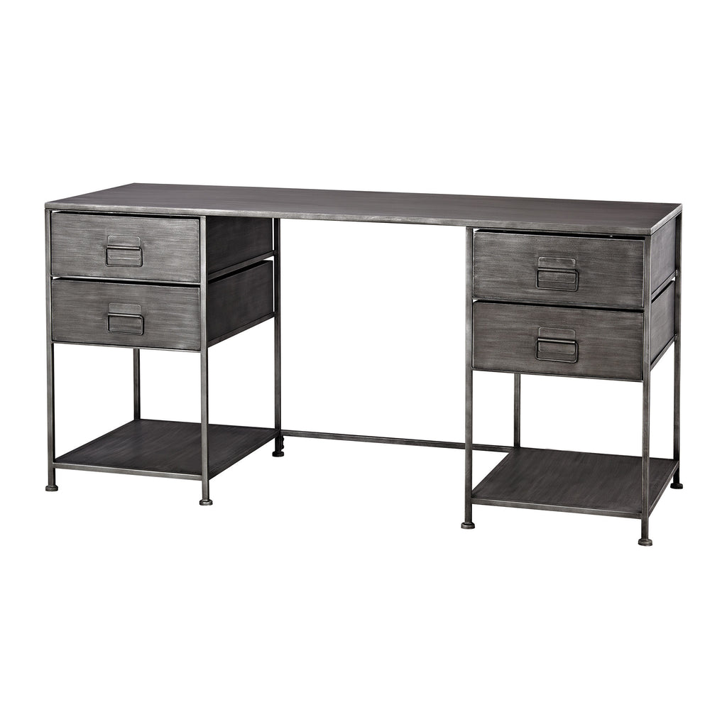 351-10284 Gunther Desk, Desk, Sterling, - ReeceFurniture.com - Free Local Pick Ups: Frankenmuth, MI, Indianapolis, IN, Chicago Ridge, IL, and Detroit, MI