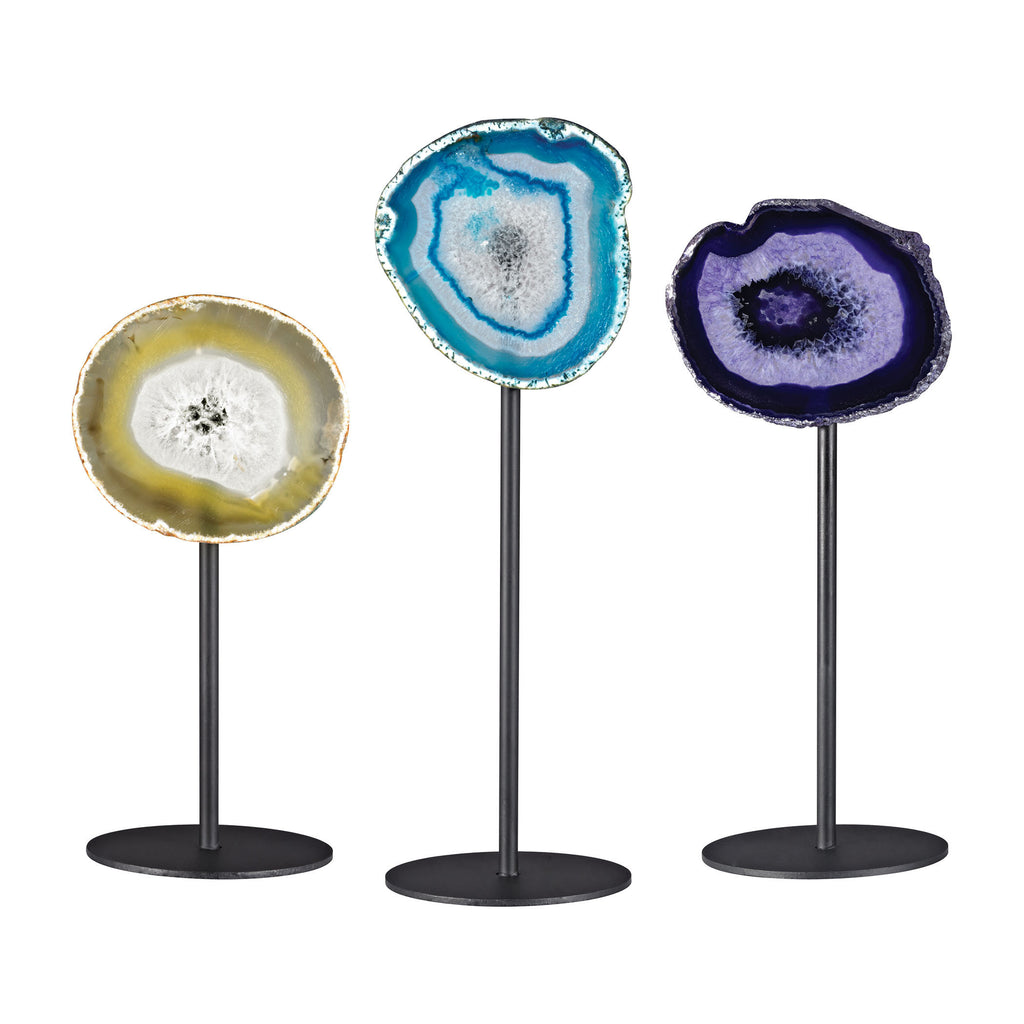 387-031/S3 Agate on Stands, Accessory, Dimond Home, - ReeceFurniture.com - Free Local Pick Ups: Frankenmuth, MI, Indianapolis, IN, Chicago Ridge, IL, and Detroit, MI