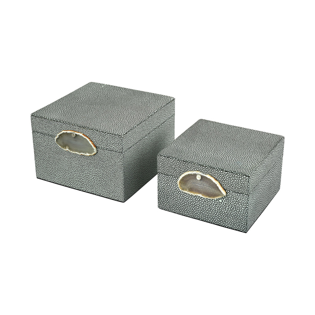 387-043/S2 Saint-Tropez Decorative Box, Box/Canister, Sterling, - ReeceFurniture.com - Free Local Pick Ups: Frankenmuth, MI, Indianapolis, IN, Chicago Ridge, IL, and Detroit, MI