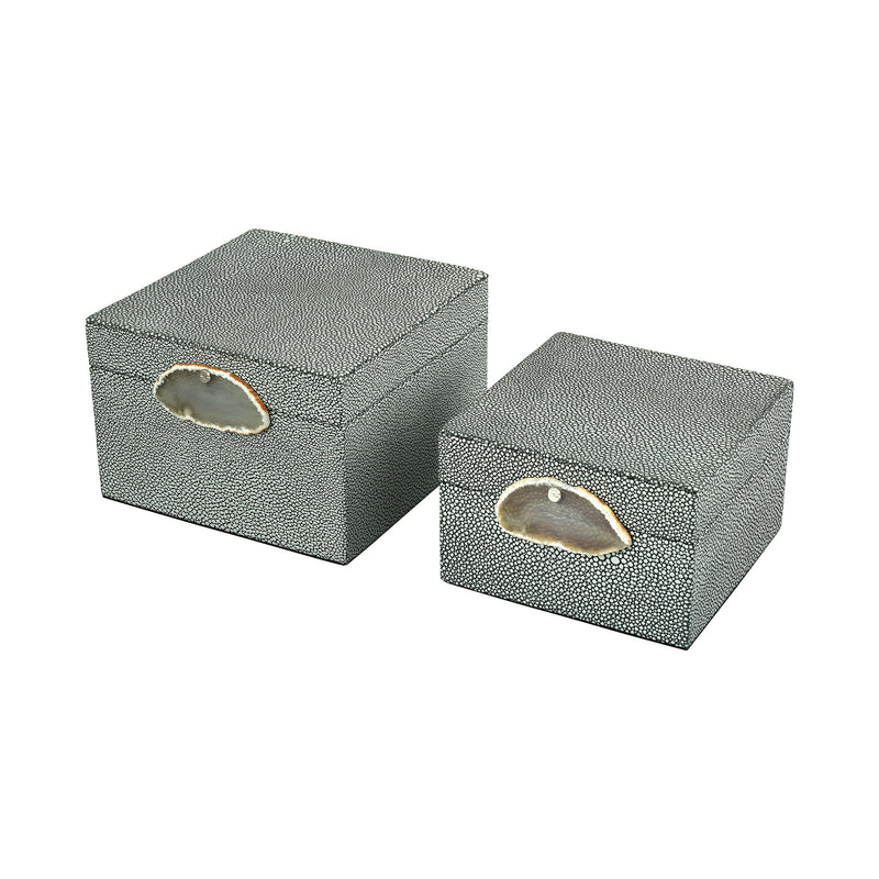 387-043/S2 Saint-Tropez Decorative Box, Box/Canister, Sterling, - ReeceFurniture.com - Free Local Pick Ups: Frankenmuth, MI, Indianapolis, IN, Chicago Ridge, IL, and Detroit, MI