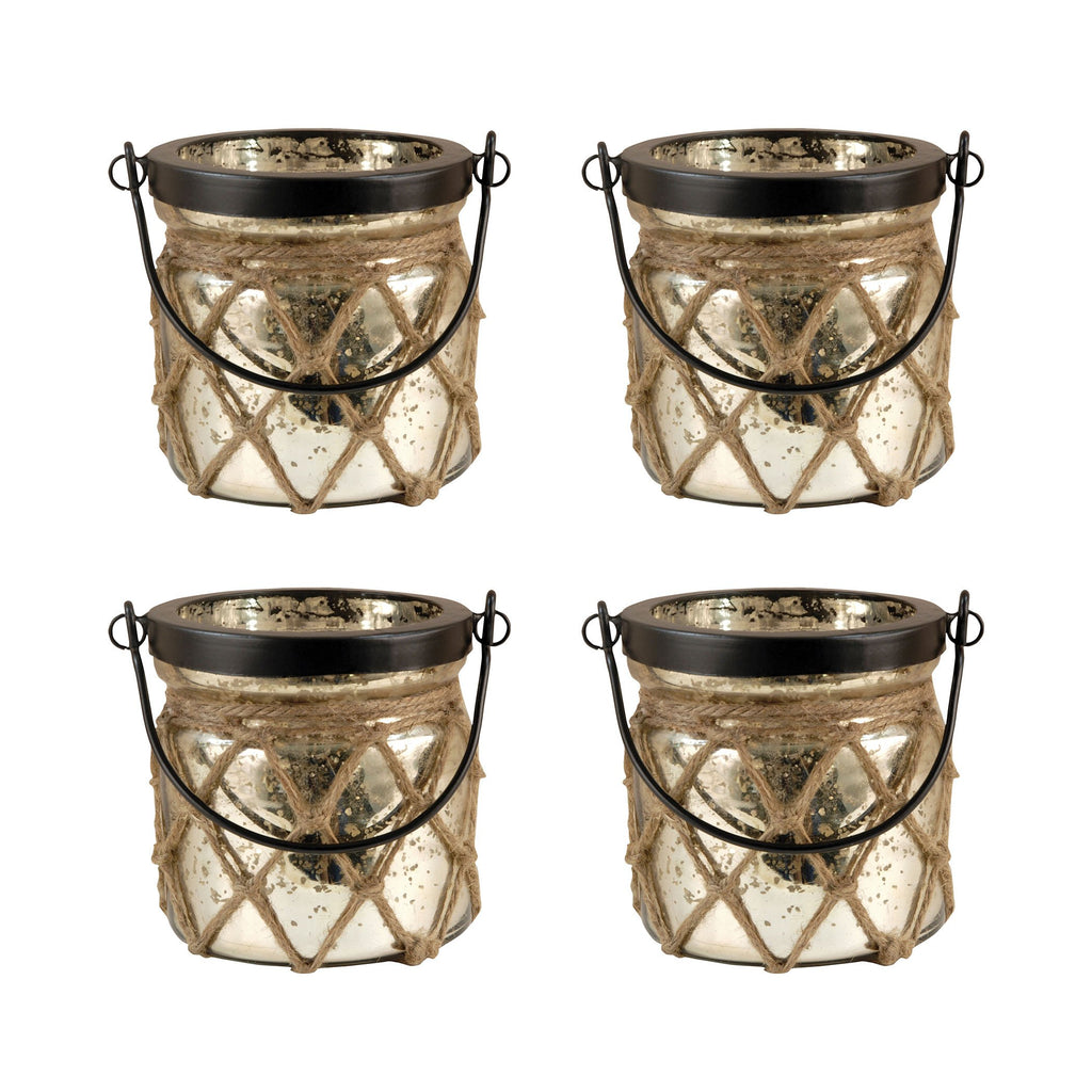 401558 - Candice Lanterns in Antique Wheat (Set of 4)