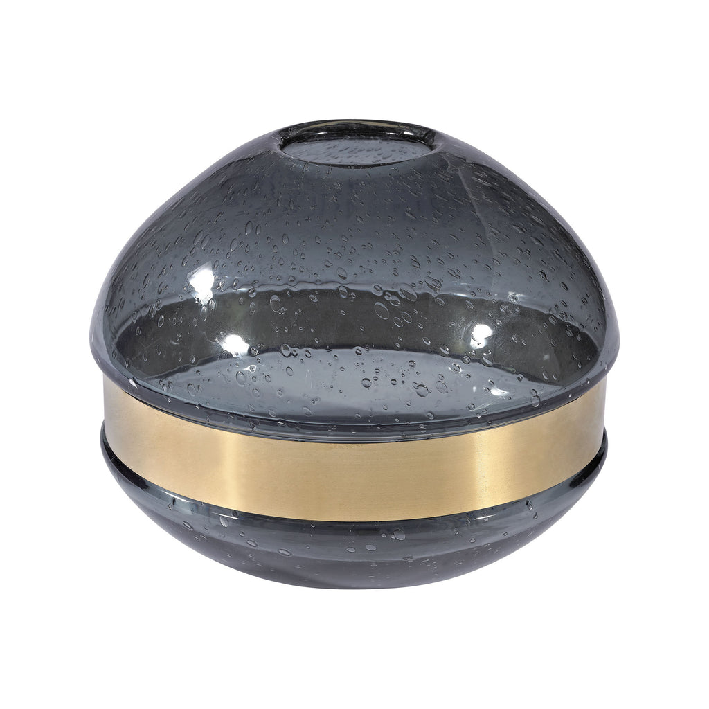 4154-022 Banded Globe Vase, Vase/Urn, Dimond Home, - ReeceFurniture.com - Free Local Pick Ups: Frankenmuth, MI, Indianapolis, IN, Chicago Ridge, IL, and Detroit, MI