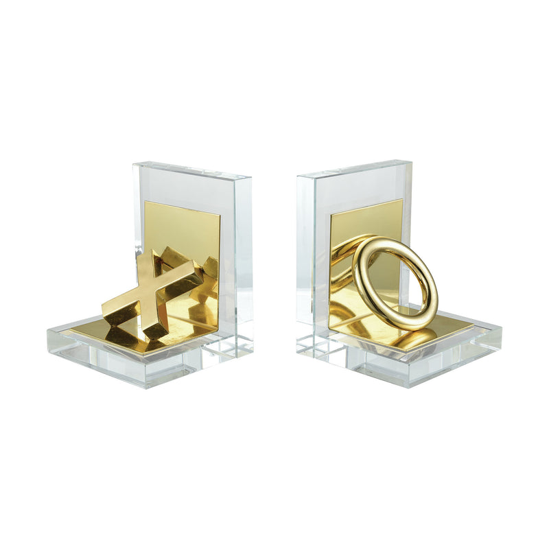 4209-006/S2 Vanquish Bookends - Free Shipping!, Bookend, Sterling, - ReeceFurniture.com - Free Local Pick Ups: Frankenmuth, MI, Indianapolis, IN, Chicago Ridge, IL, and Detroit, MI