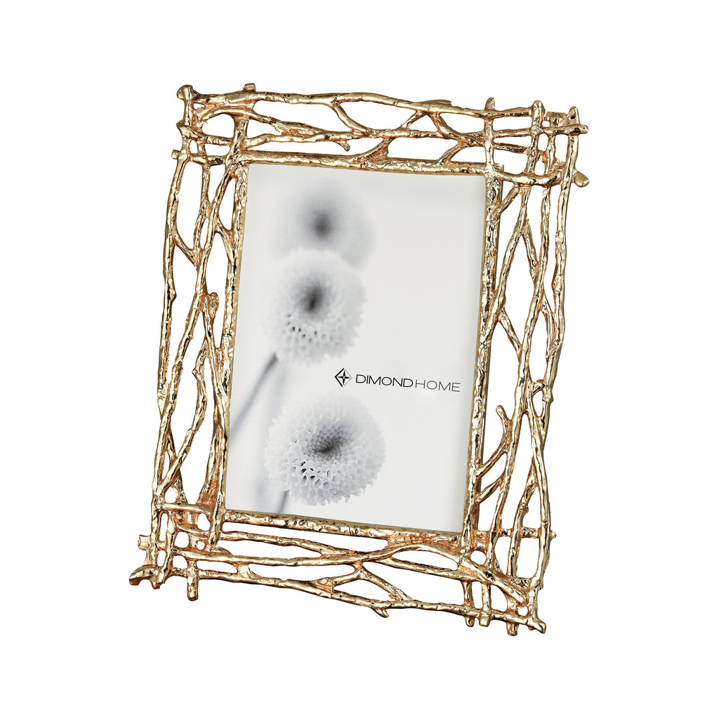 4209-018 Goldbrier 5x7 Photo Frame, Frame, Dimond Home, - ReeceFurniture.com - Free Local Pick Ups: Frankenmuth, MI, Indianapolis, IN, Chicago Ridge, IL, and Detroit, MI