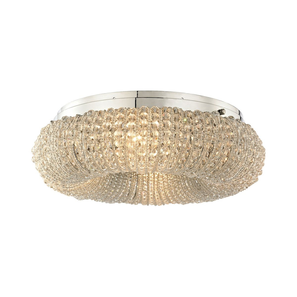 Crystal Ring - Semi Flush Mount - Polished Chrome
