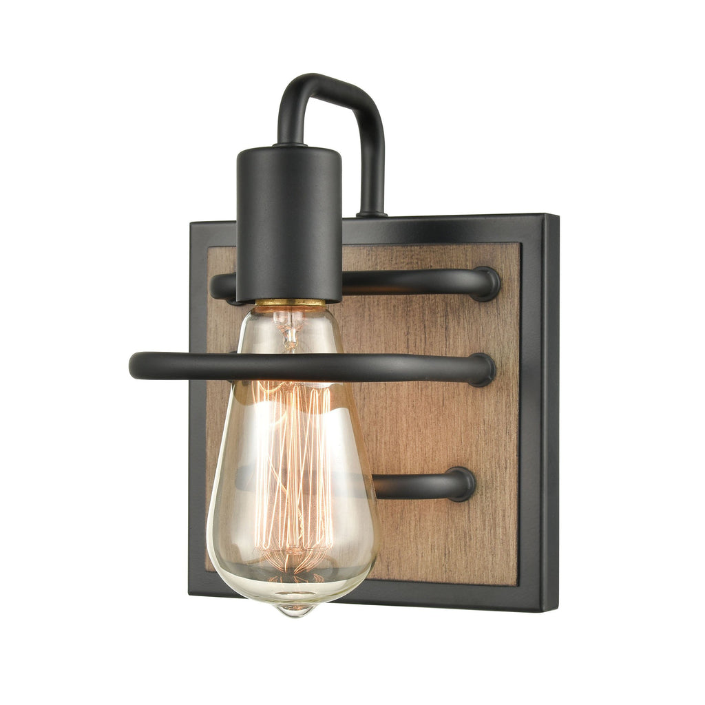 Copley - Vanity Light - Matte Black, Aspen, Aspen