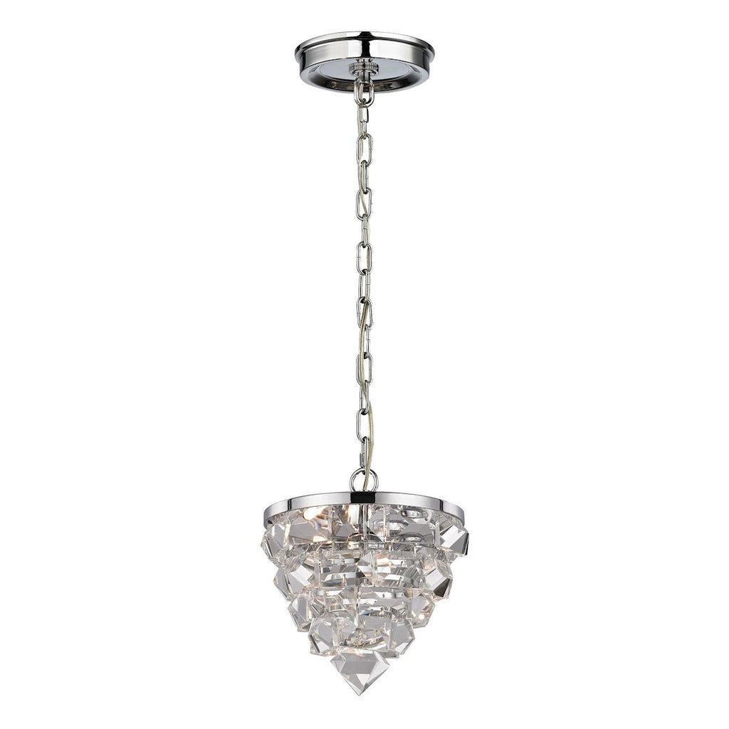Crystal Ice - Mini Pendant - Chrome, Clear, Clear