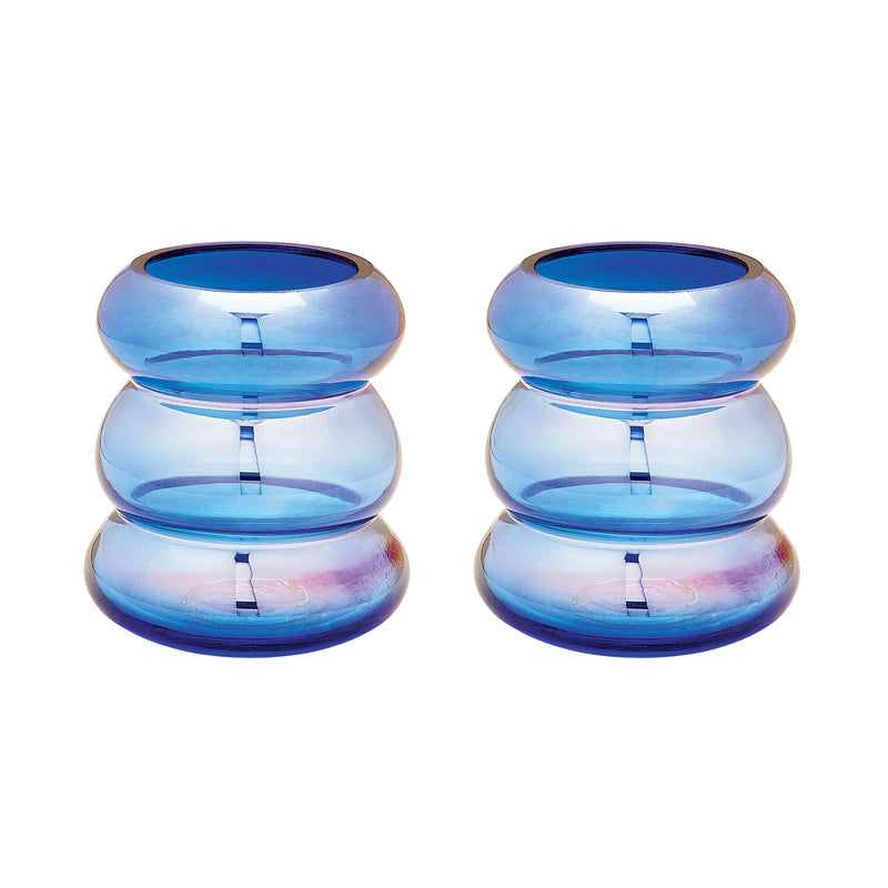 464074/S2 Cobalt Ring Vase - Set of 2, Vase/Urn, Dimond Home, - ReeceFurniture.com - Free Local Pick Ups: Frankenmuth, MI, Indianapolis, IN, Chicago Ridge, IL, and Detroit, MI