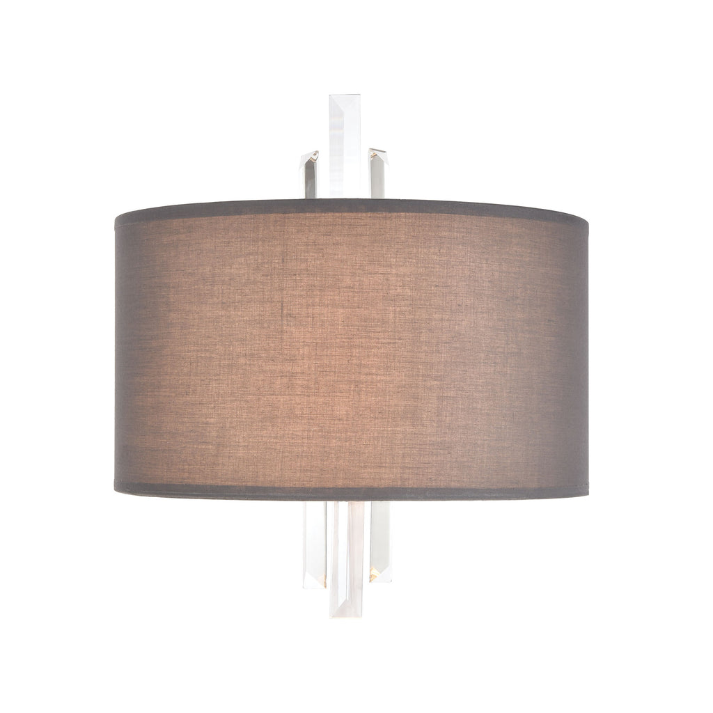Crystal Falls - Sconce - Satin Nickel