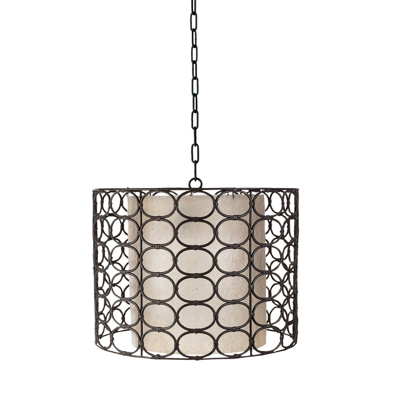 466002 Oval Ring Drum Pendant In Weathered Grey, Pendant, Dimond Home, - ReeceFurniture.com - Free Local Pick Ups: Frankenmuth, MI, Indianapolis, IN, Chicago Ridge, IL, and Detroit, MI