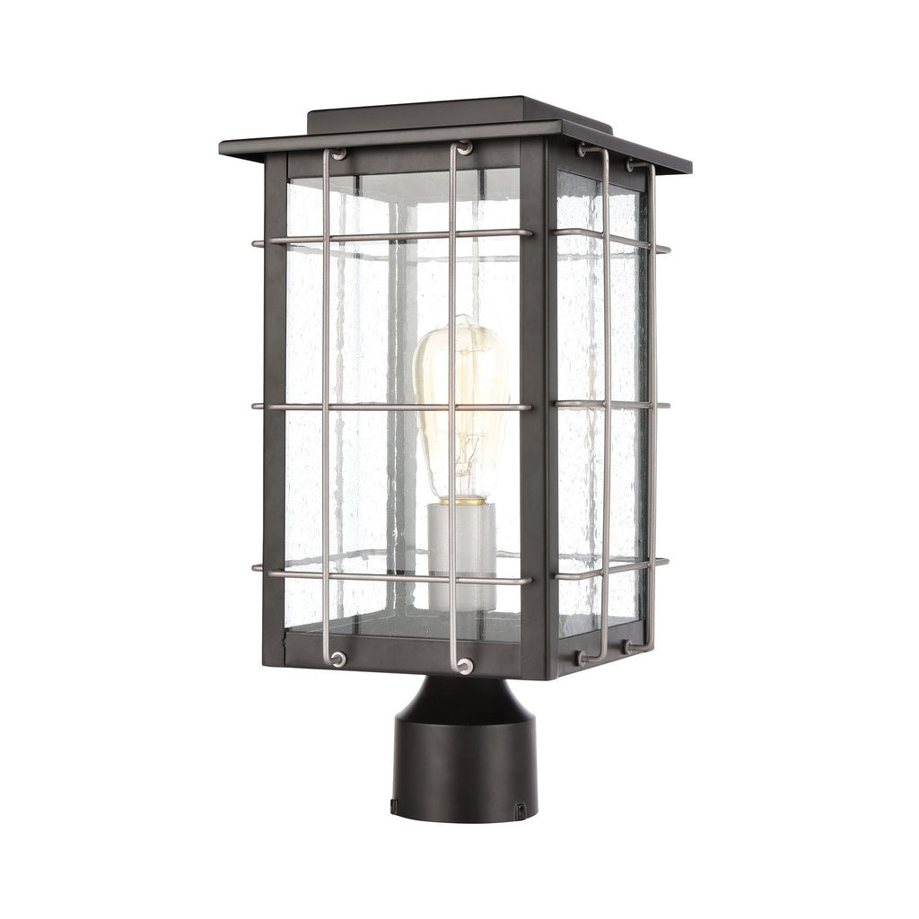 Brewster - Post Mount - Matte Black, Weathered Zinc, Weathered Zinc
